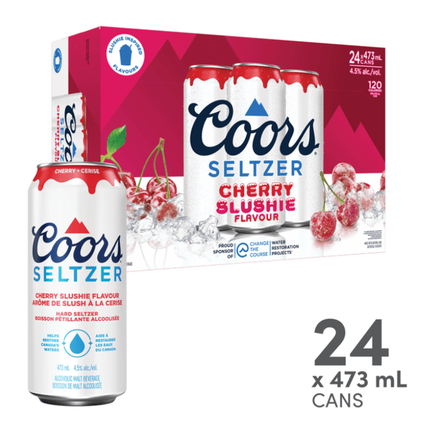 Coors Seltzer Slushie Cherry