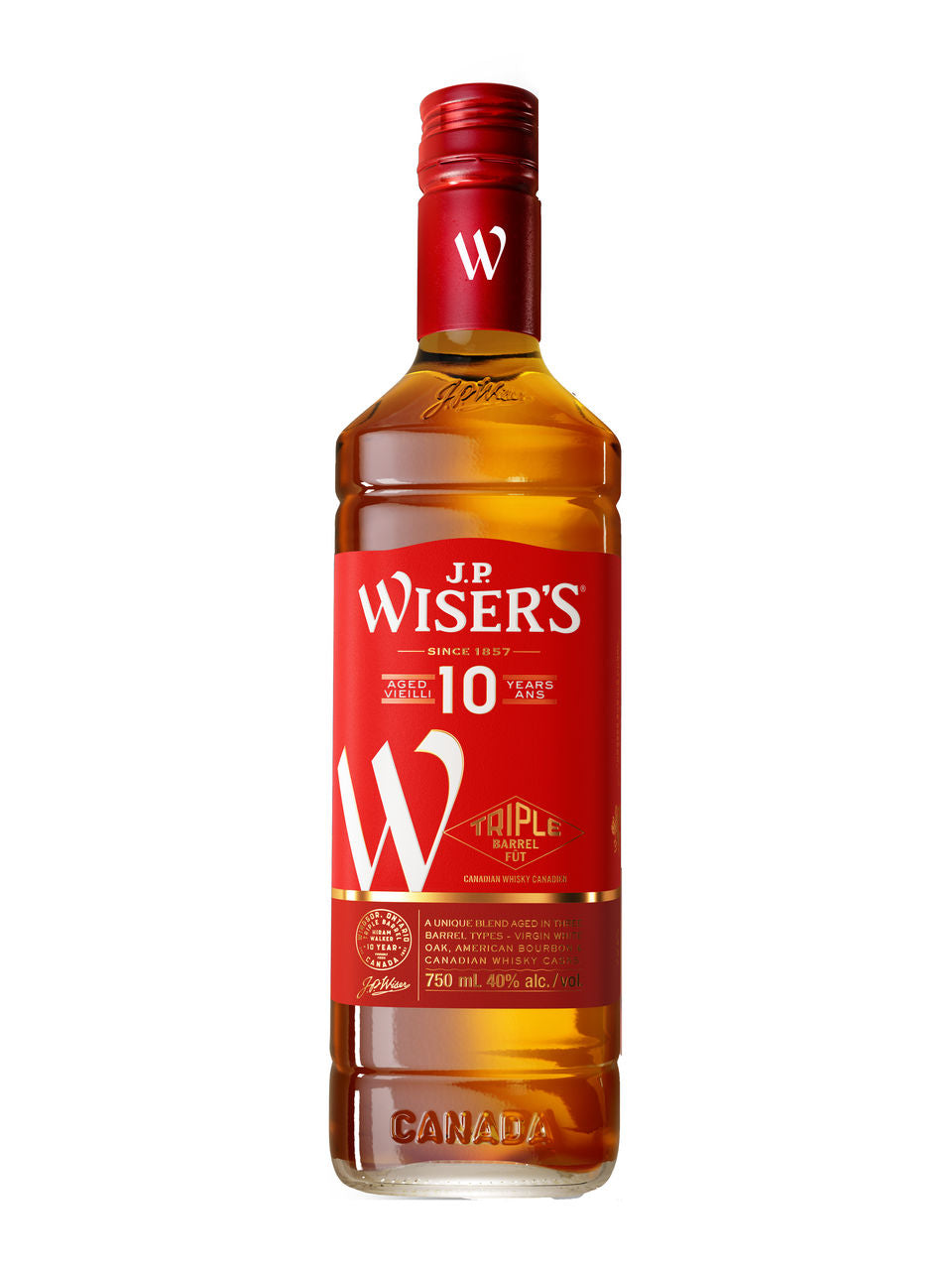 J.P. Wiser's 10 Year Old Canadian Whisky
