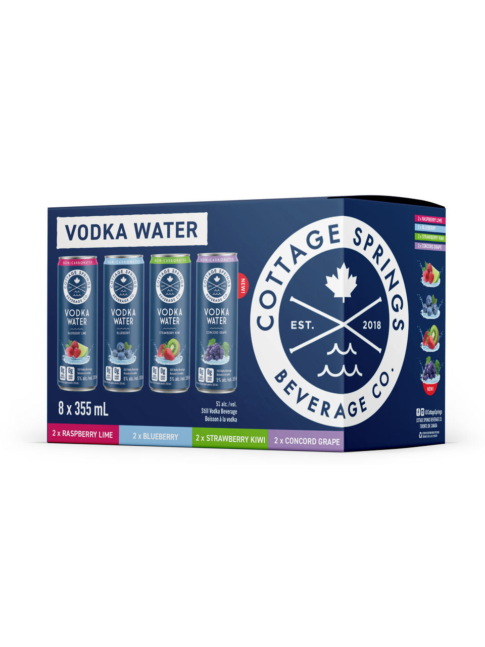 Cottage Springs Vodka Water Mixed Pack