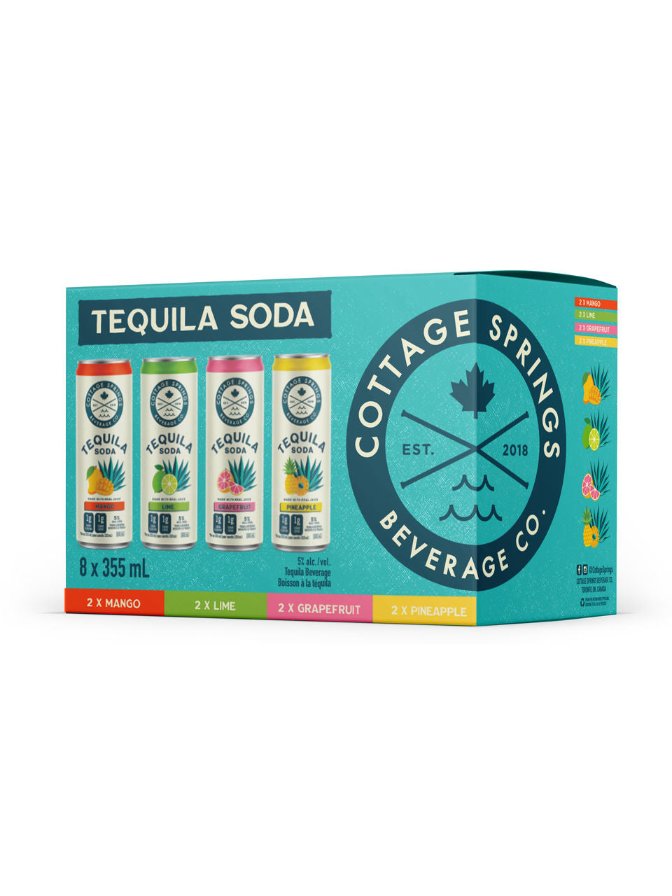 Cottage Springs Tequila Soda Mixed Pack