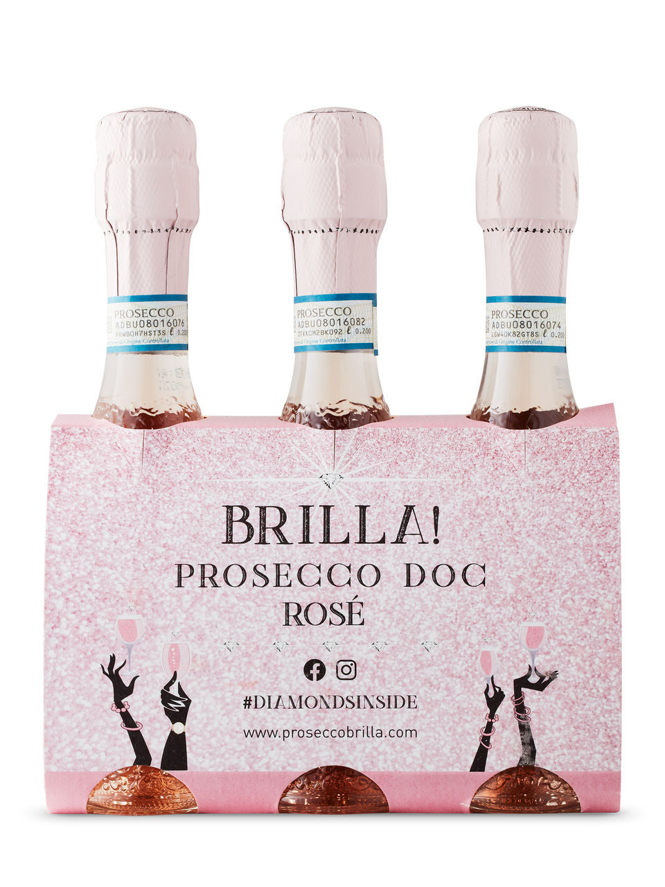 Brilla! Prosecco Rosato DOC Spumante (3x200ml)