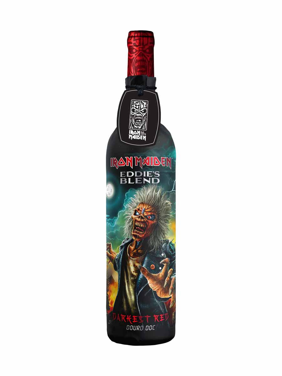 Iron Maiden Eddie's Blend Darkest Red Wine Art #2
