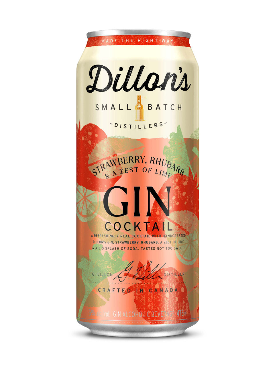 Dillon’s Strawberry Rhubarb & A Zest Of Lime