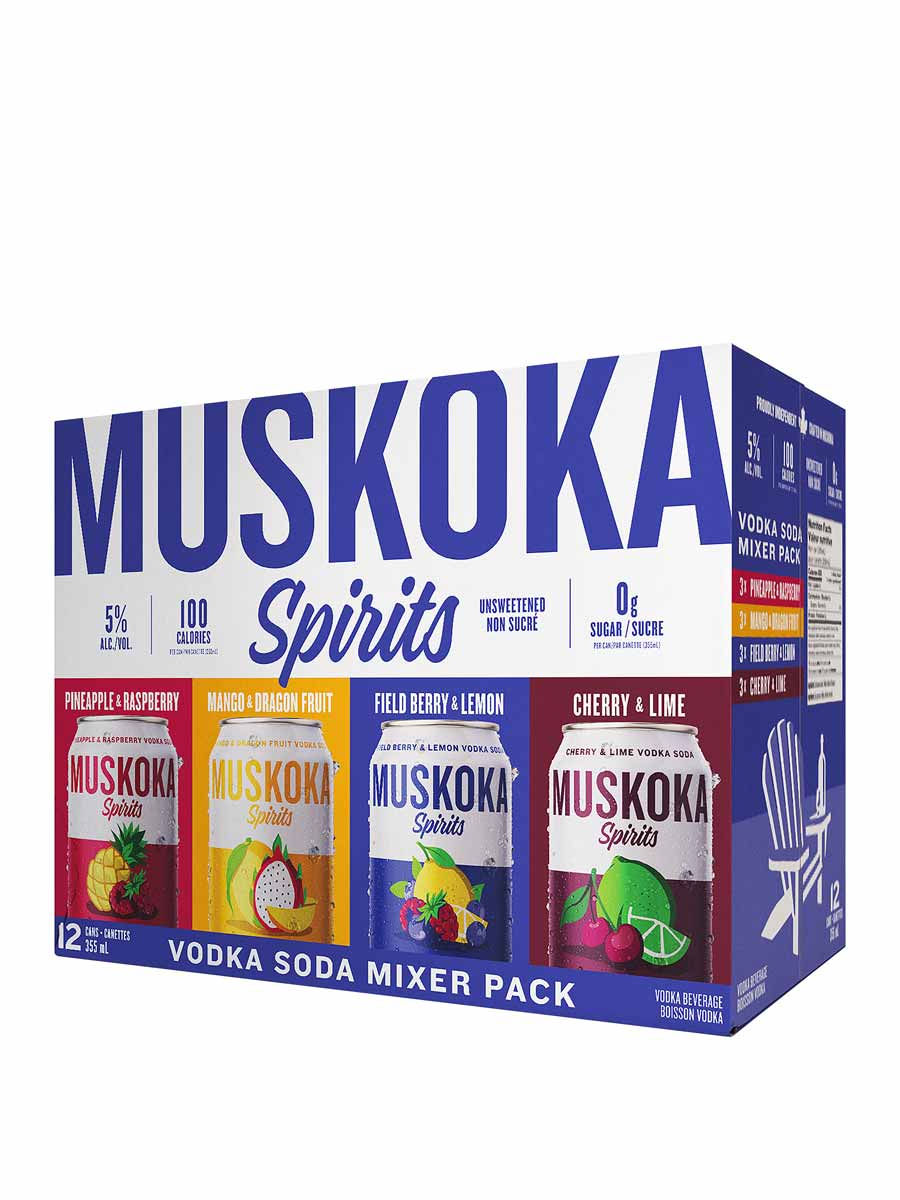 Muskoka Spirits Vodka Soda Mixer Pack