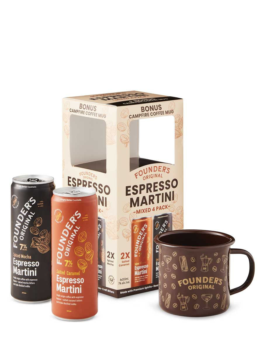 Founder's Original Espresso Martini + Campfire Mug Gift Pack