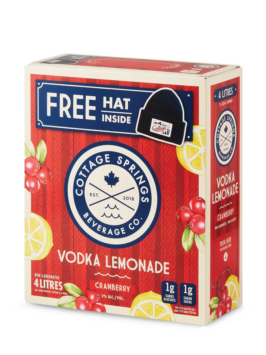 Cottage Springs Winter Berry Vodka Lemonade Bag-in-Box