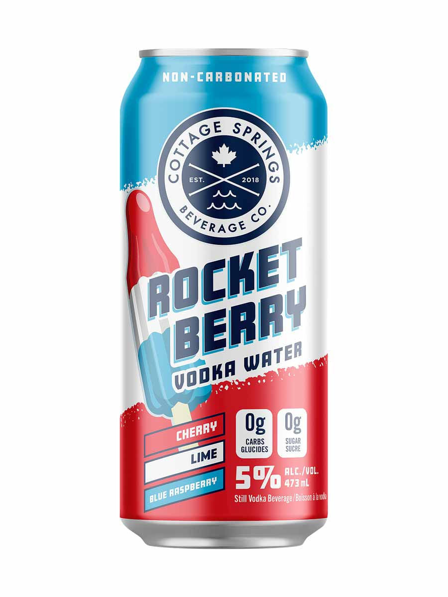 Cottage Springs Rocket Berry Vodka Water