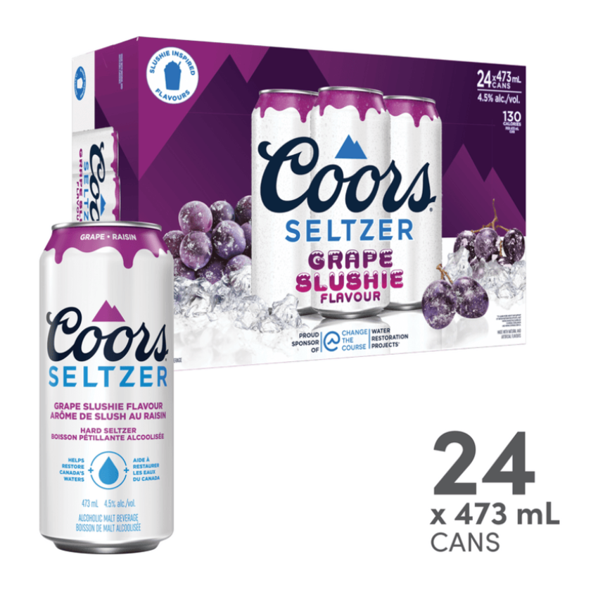 Coors Seltzer Grape Slushie