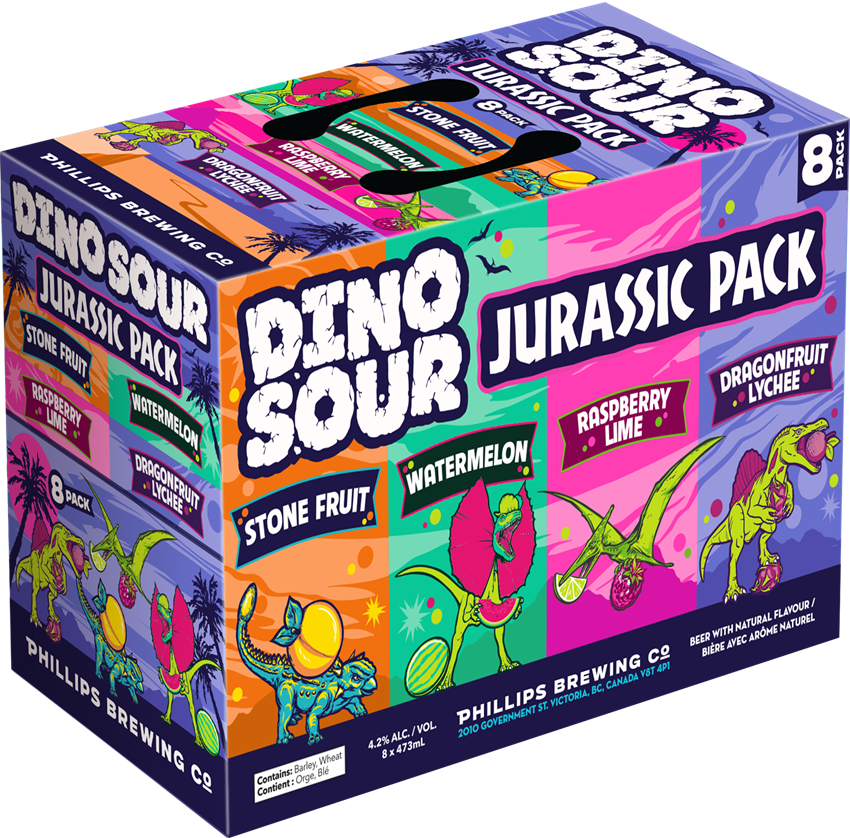 Phillips Brewing Dino Sour Jurassic Mix Pack