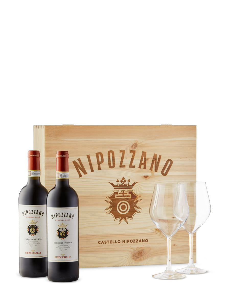 Nipozzano & Castiglioni Chianti + 2 glasses 2023